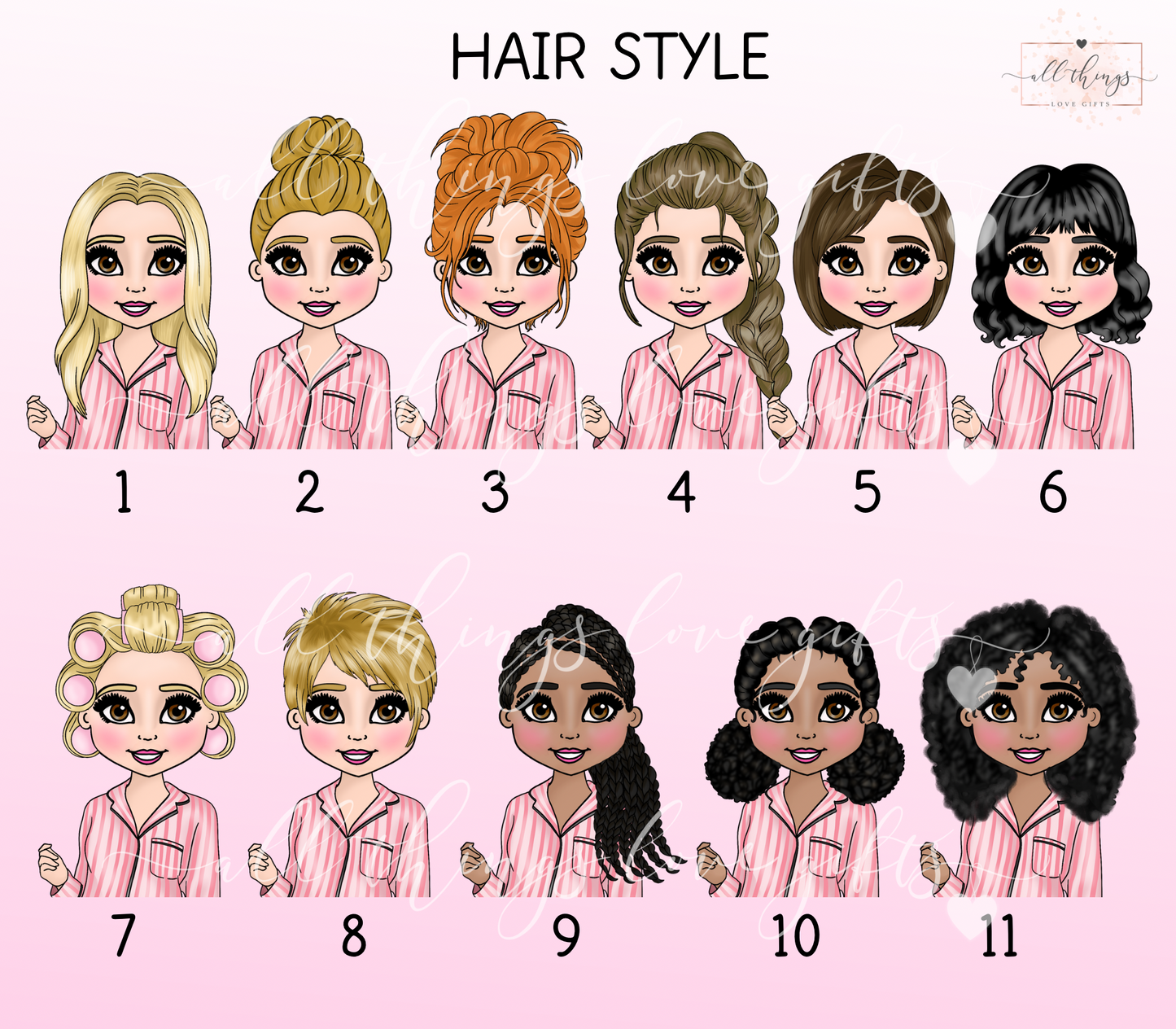 Makeup Girl Tumbler | Hair, Eye & Skin Customisable