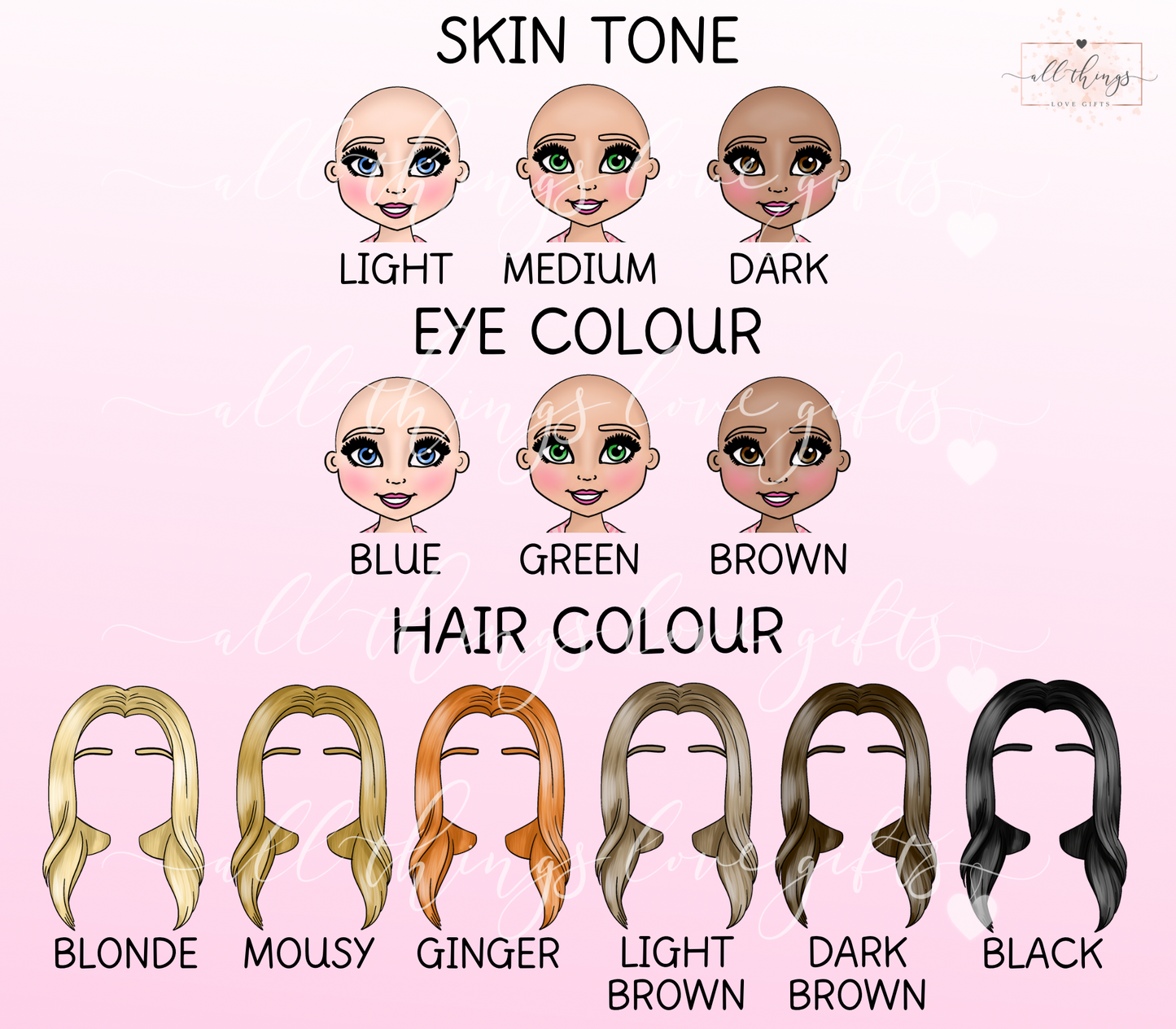 Makeup Girl Tumbler | Hair, Eye & Skin Customisable