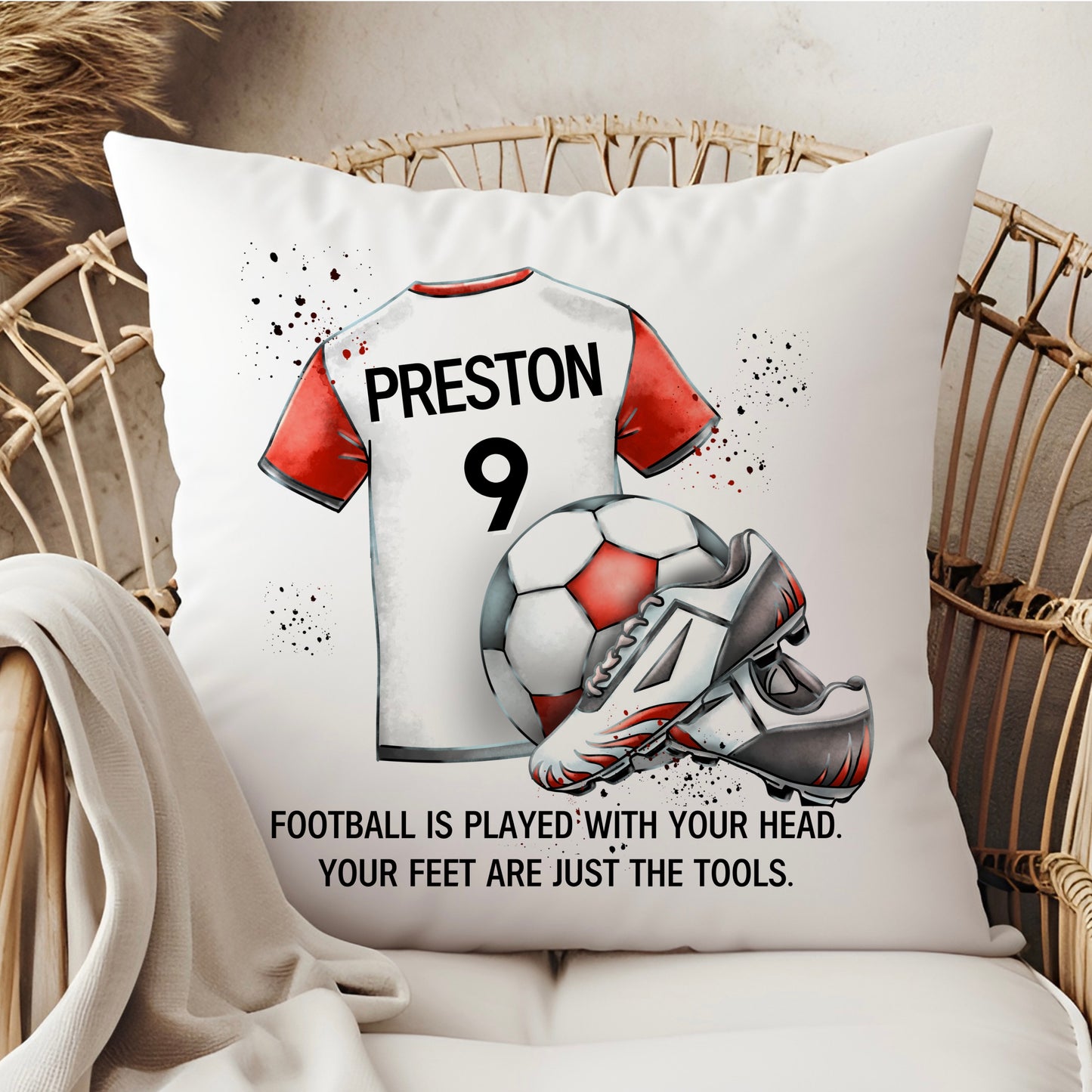 Football Personalised Cushion | Different Colours Available