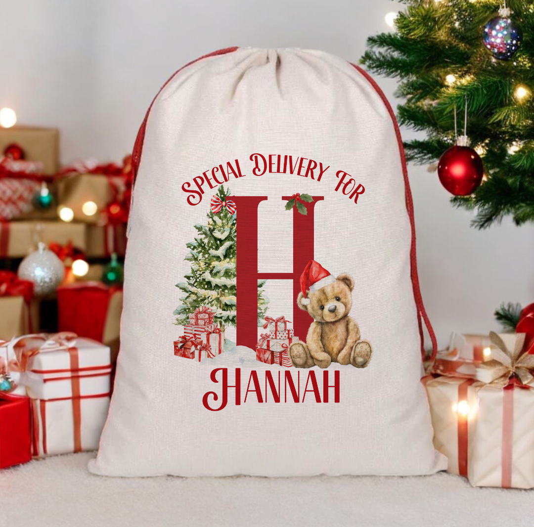 Christmas Bear Santa Sack