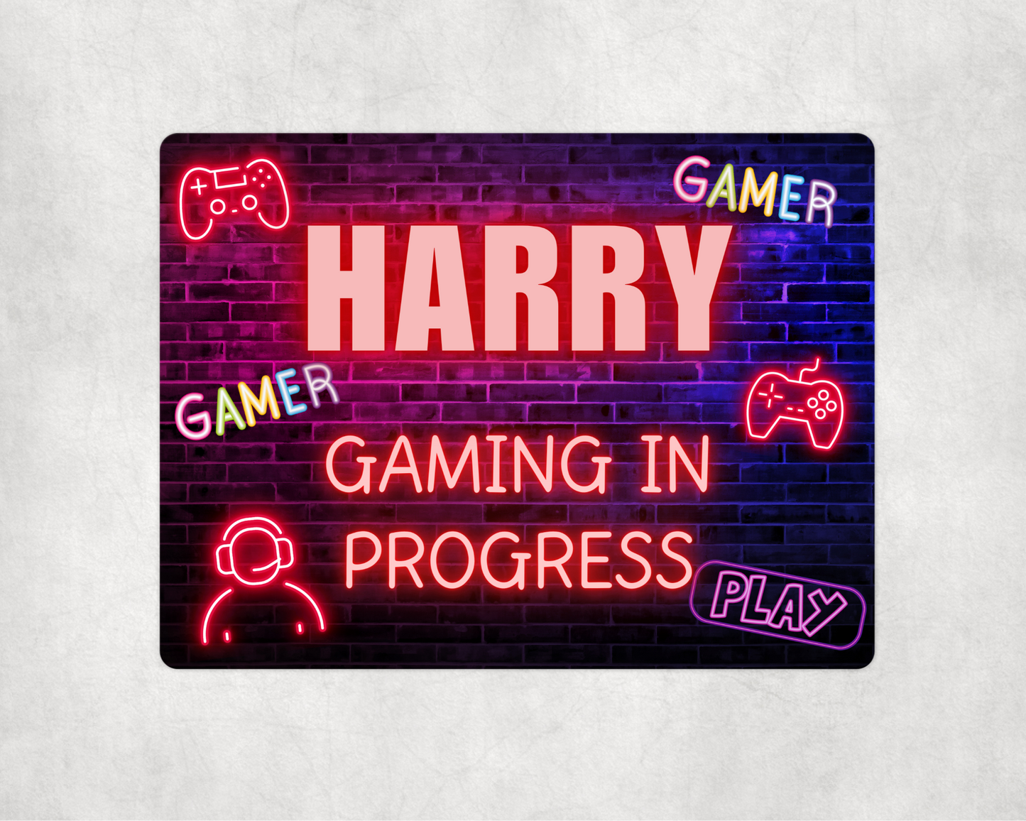 Gaming In Progress Sign | Five Colours
