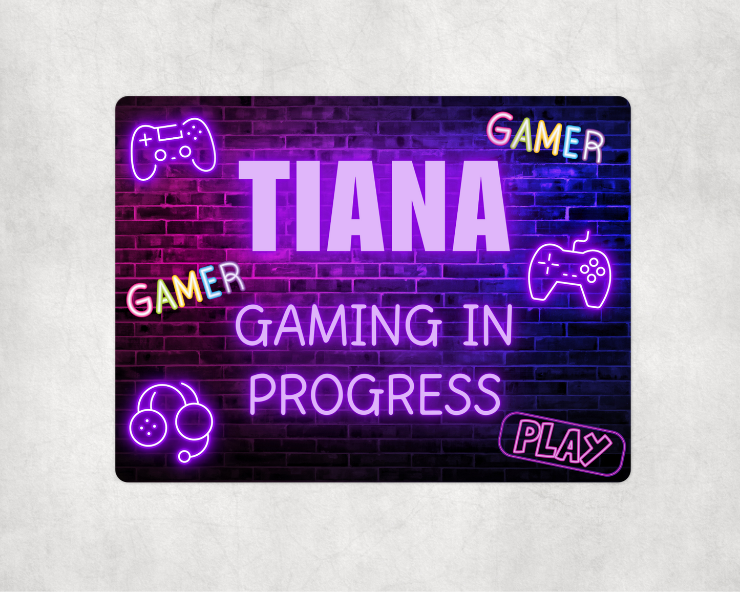 Gaming In Progress Sign | Five Colours