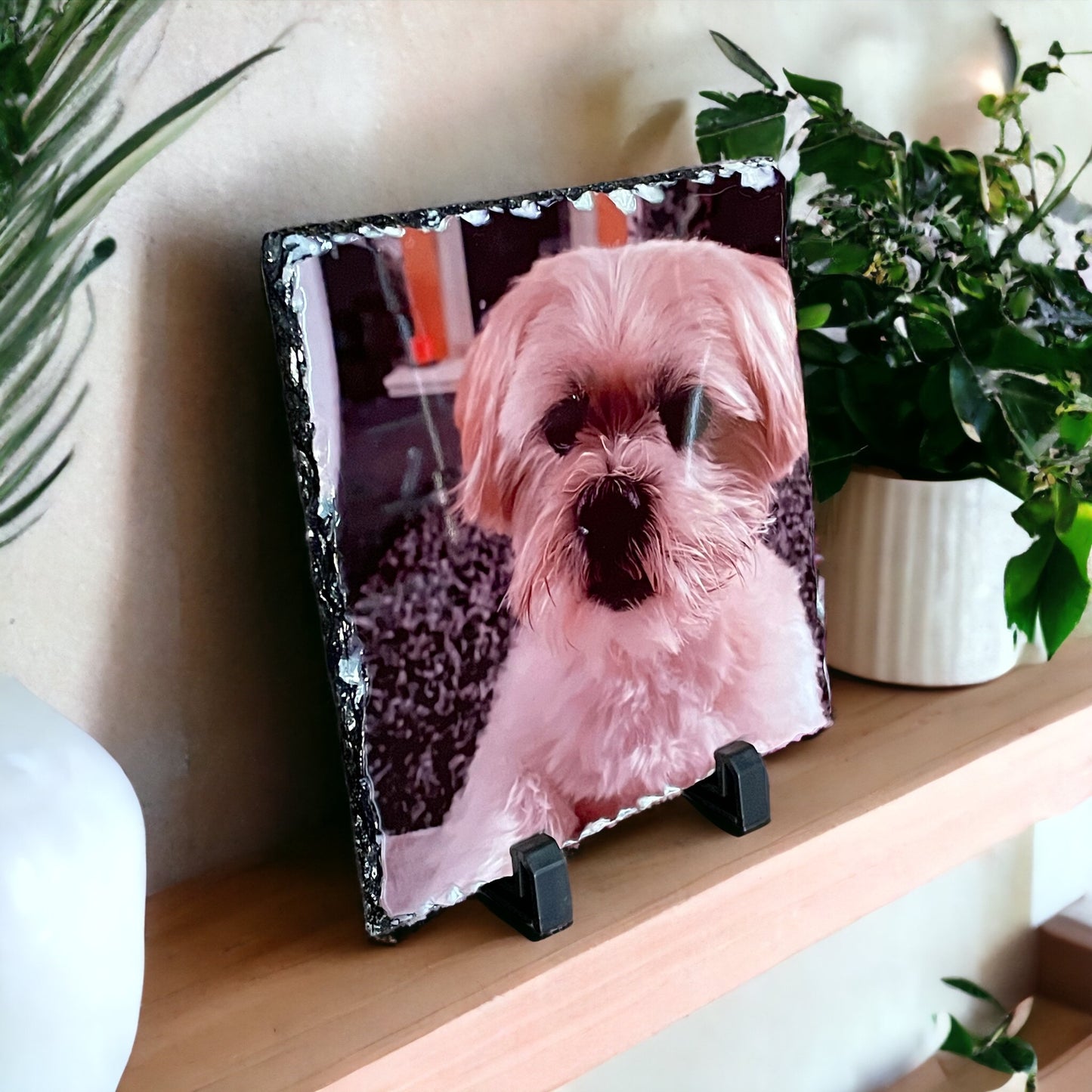 Pet Slate Photo Gift | Rock Slate Personalised Photo
