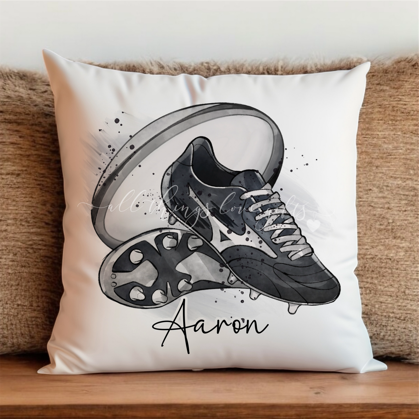 Rugby Personalised Cushion