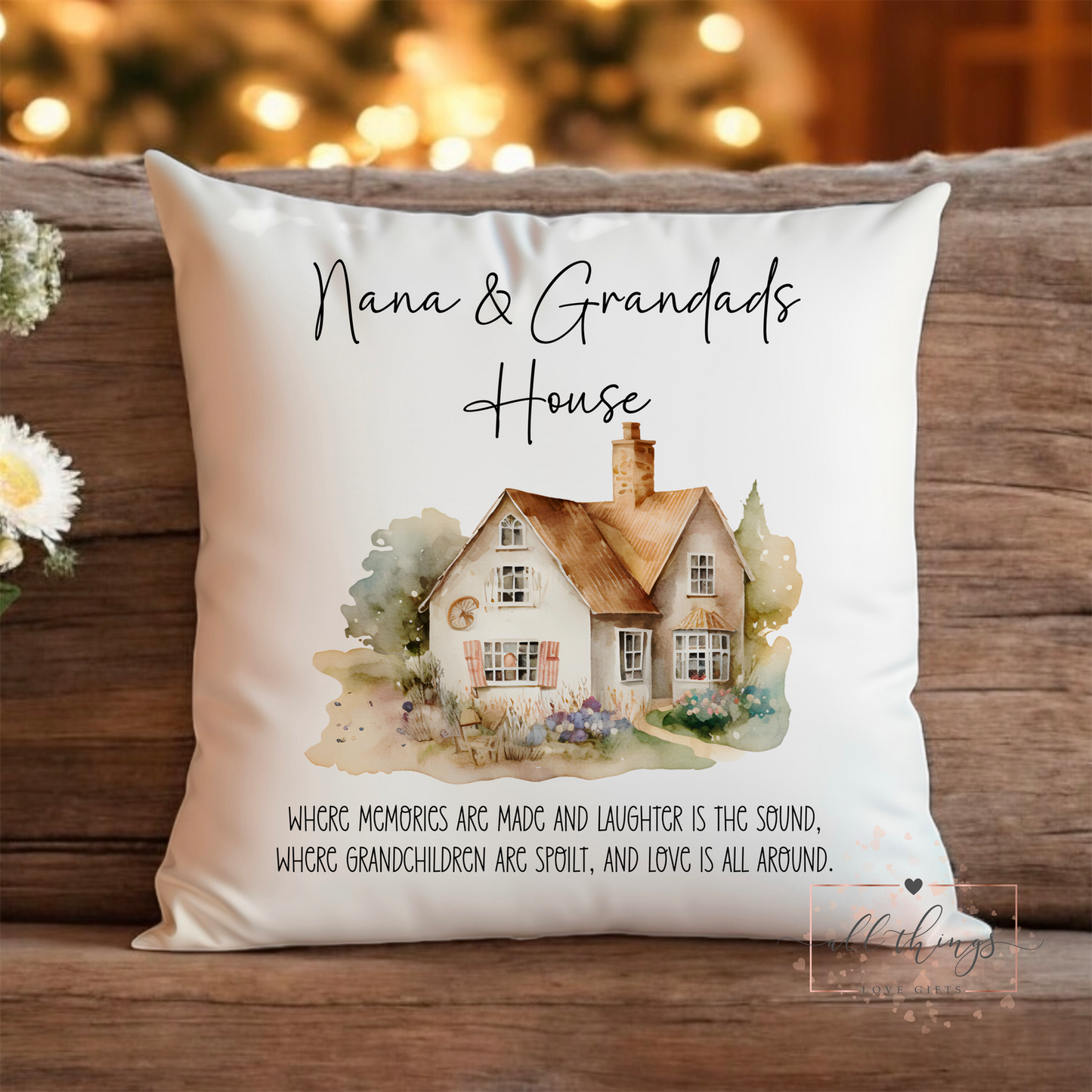 Nana & Grandad Cushion | Gift For Grandparents