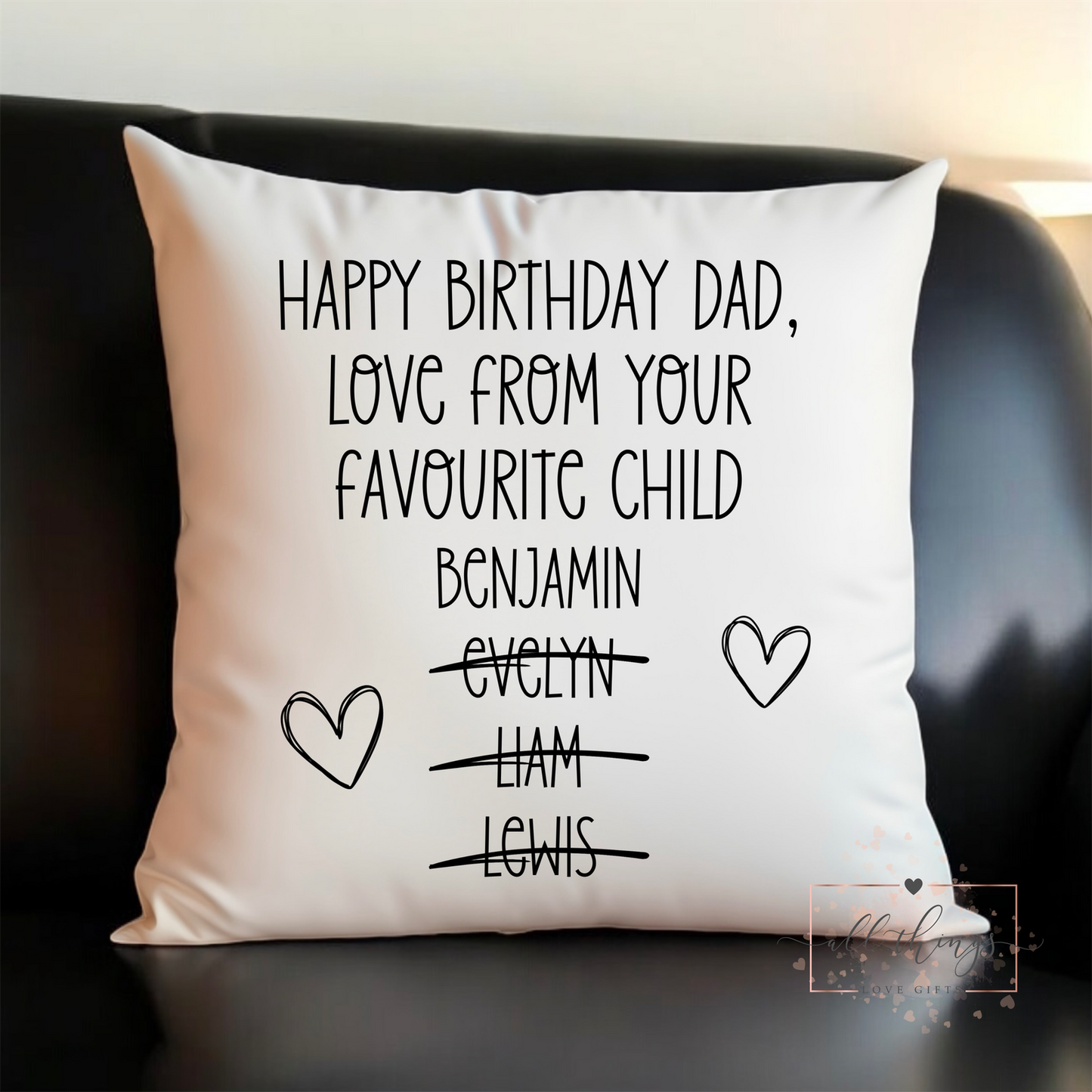 Favourite Child Cushion | Parent Birthday Gift