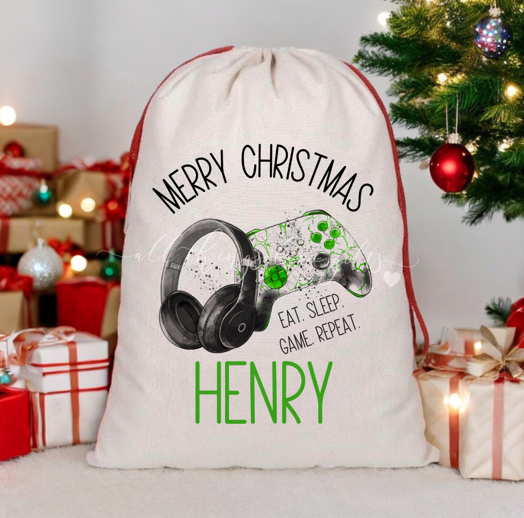 Christmas Xbox Gamer Santa Sack