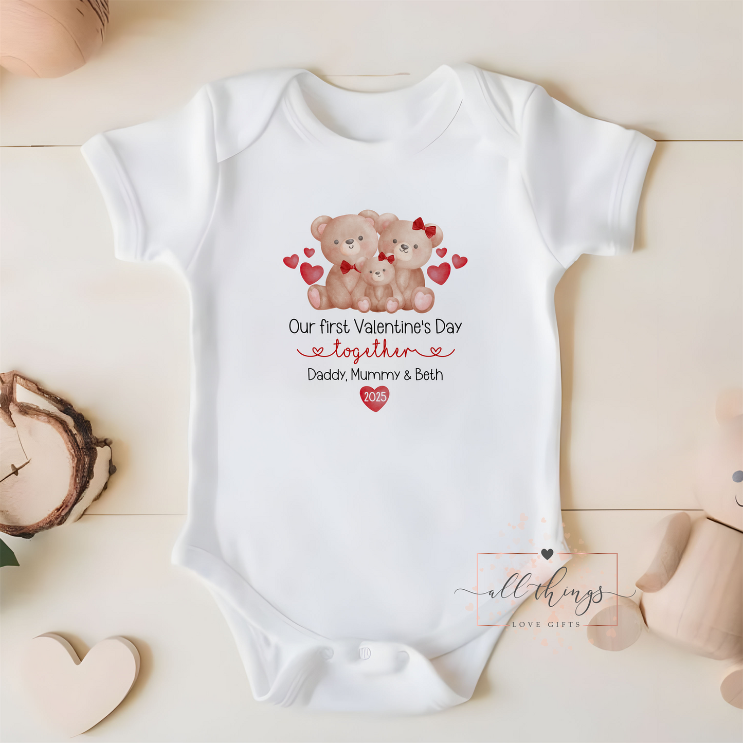 Baby First Valentines Day Vest. Baby Valentine Vest