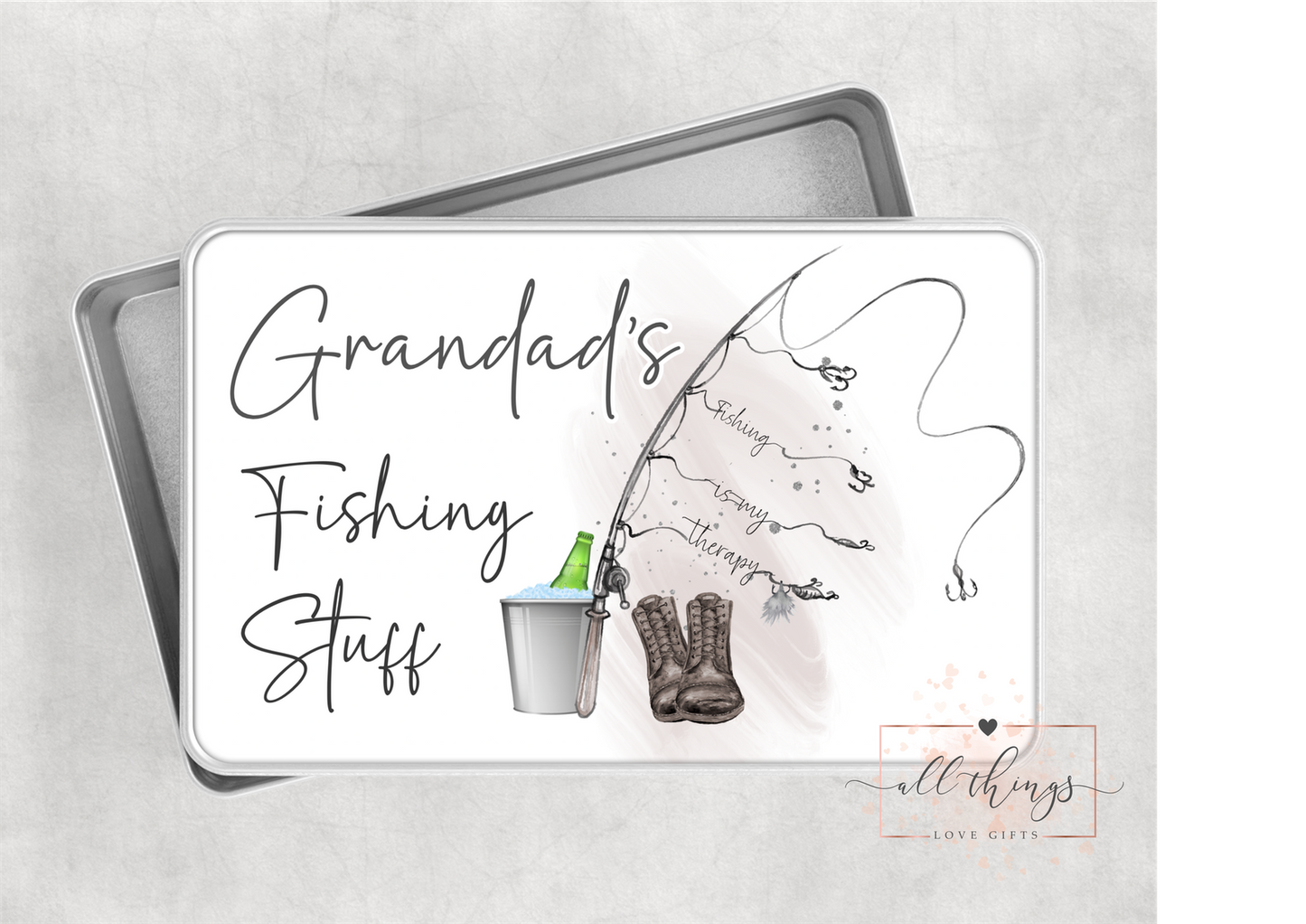 Fishing Tin. Fishing Theme Gift