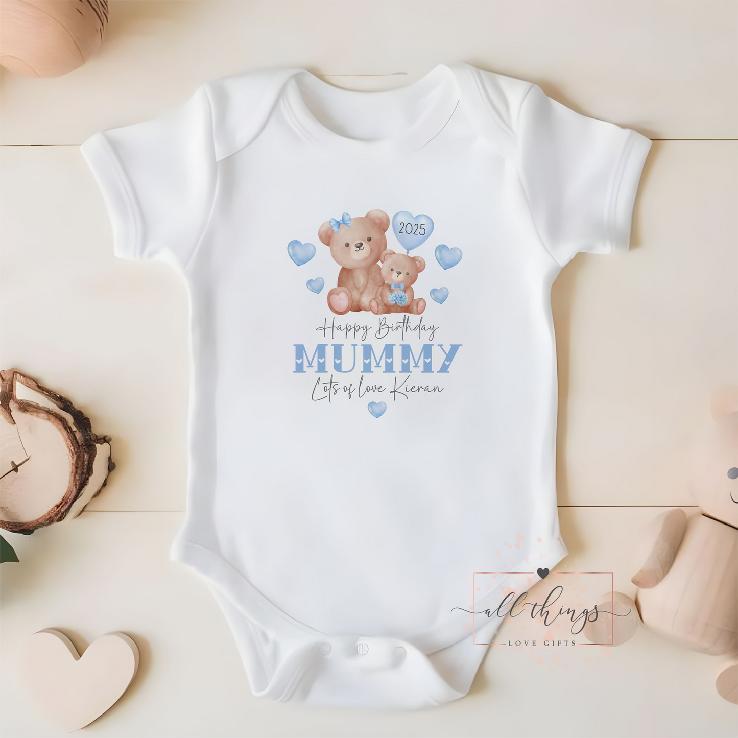Mummy Birthday Baby Vest. First Birthday As A Mummy