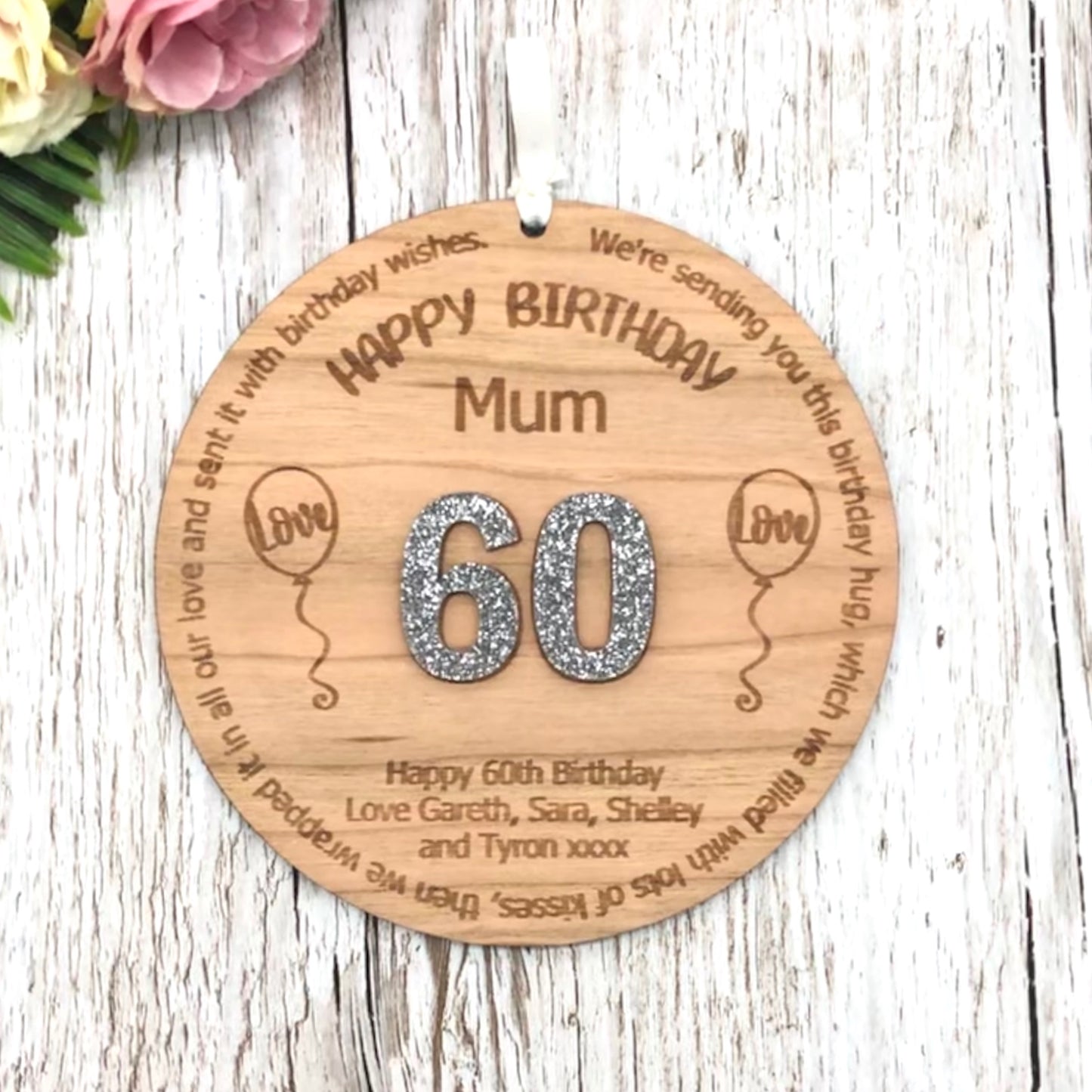 30th 40th 50th Birthday Gift Personalised Plaque | Any Age