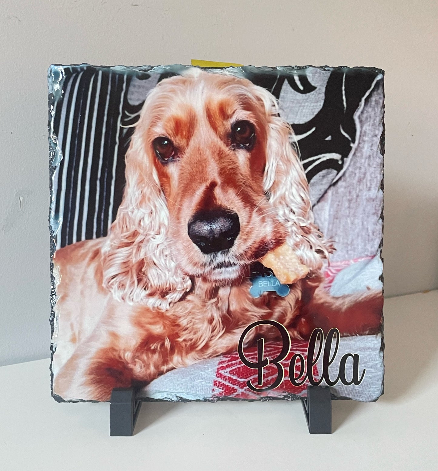 Pet Slate Photo Gift | Rock Slate Personalised Photo