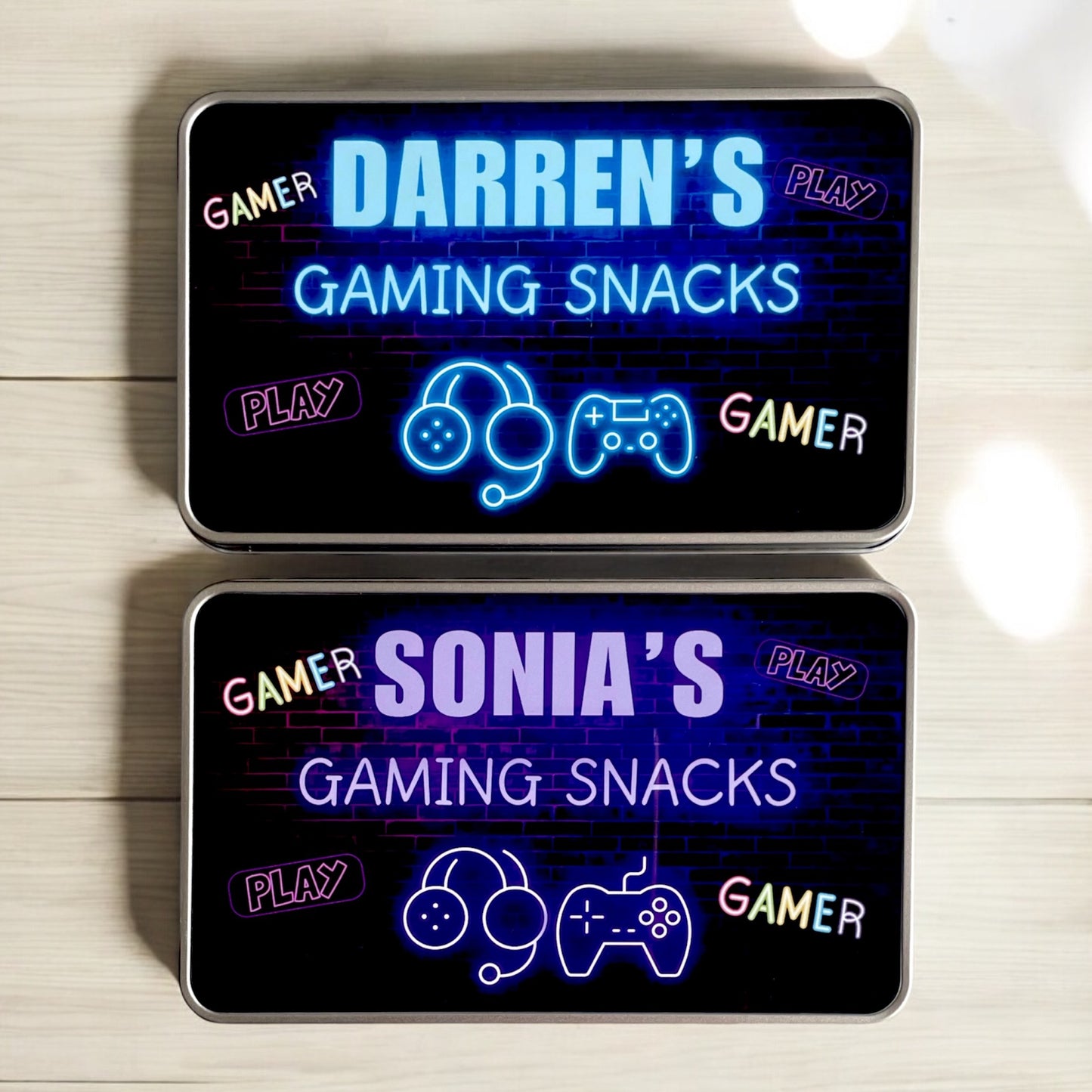 Gamer Snack Tin | Five Colours | Gamer Gift