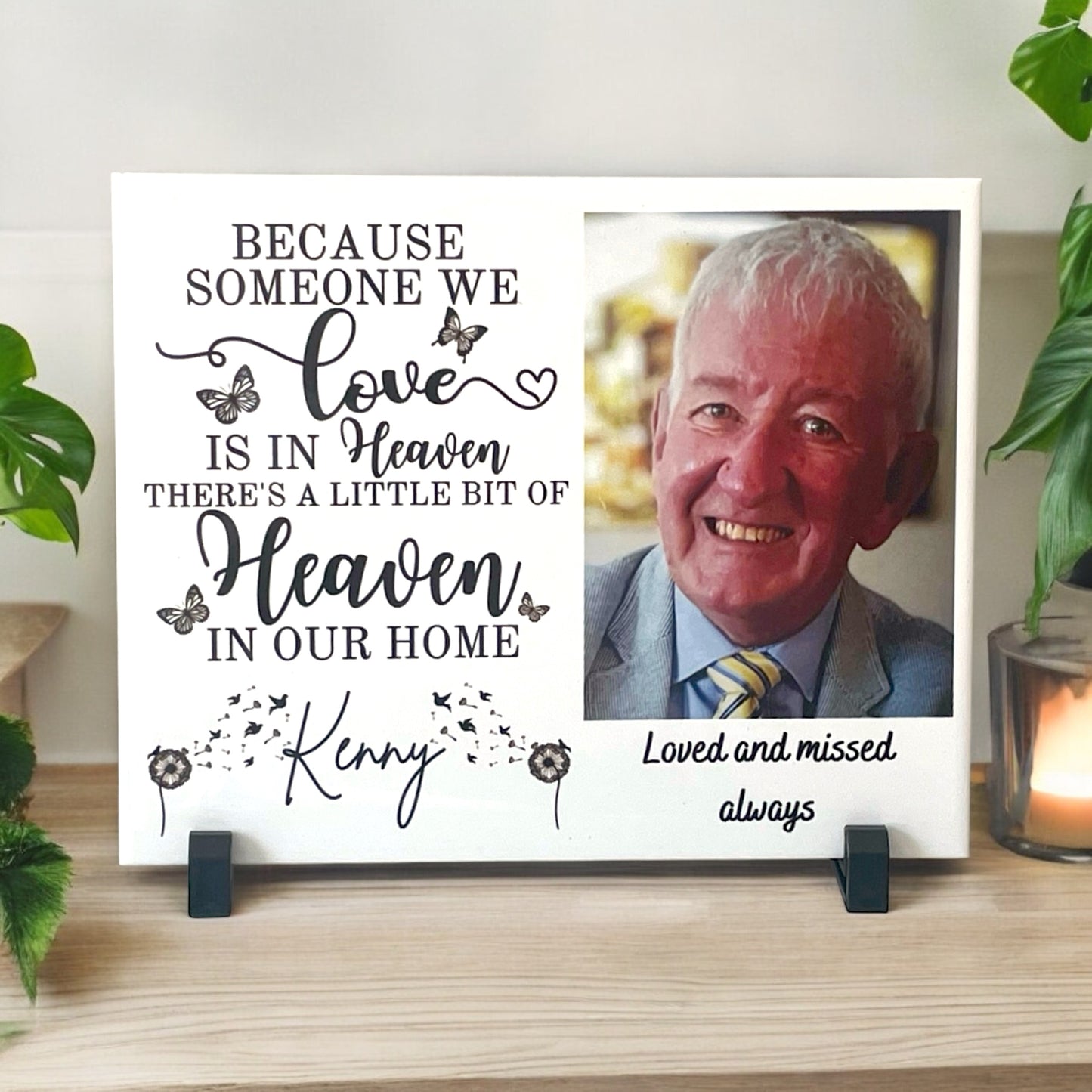 Memorial Photo Ceramic Tile