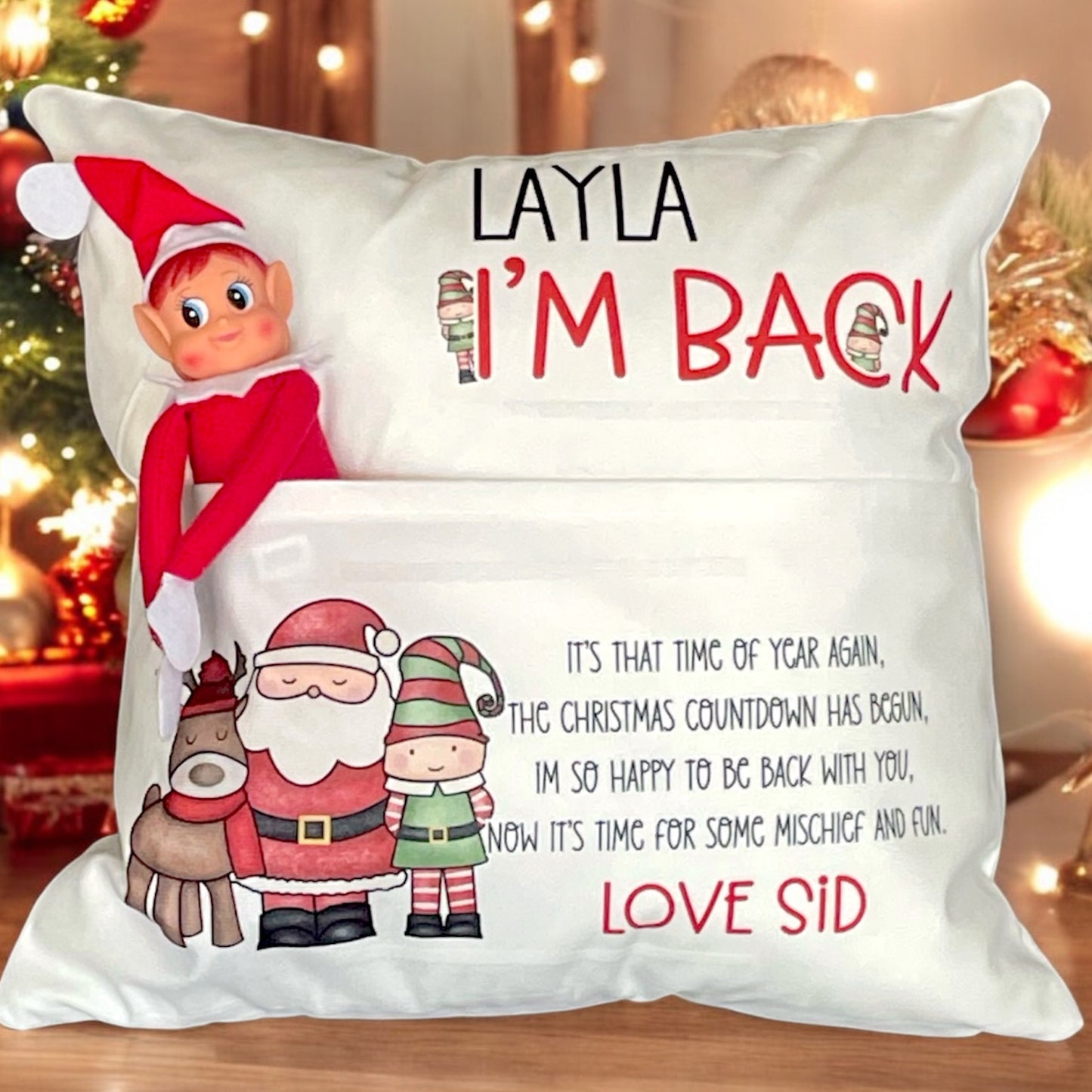 Elf Arrival Return Cushion