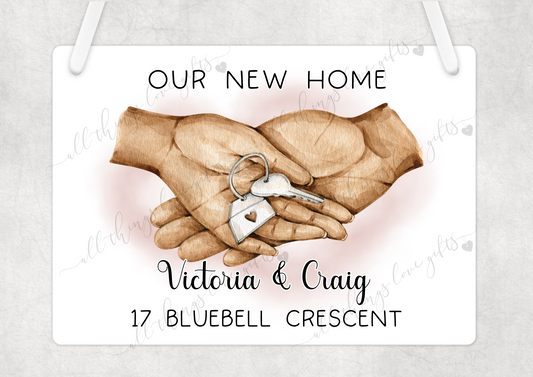 New Home Personalised Plaque