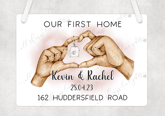 First Home Personalised Plaque