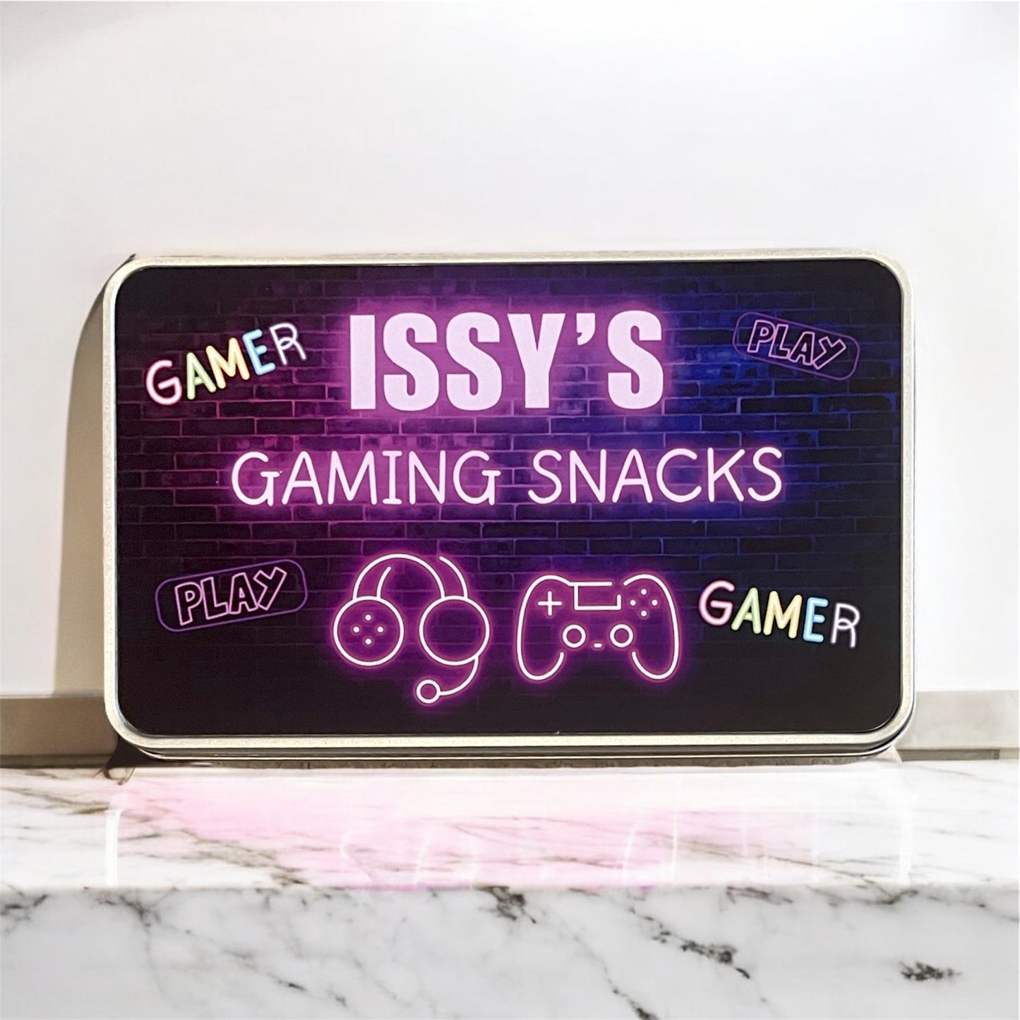 Gamer Snack Tin | Five Colours | Gamer Gift