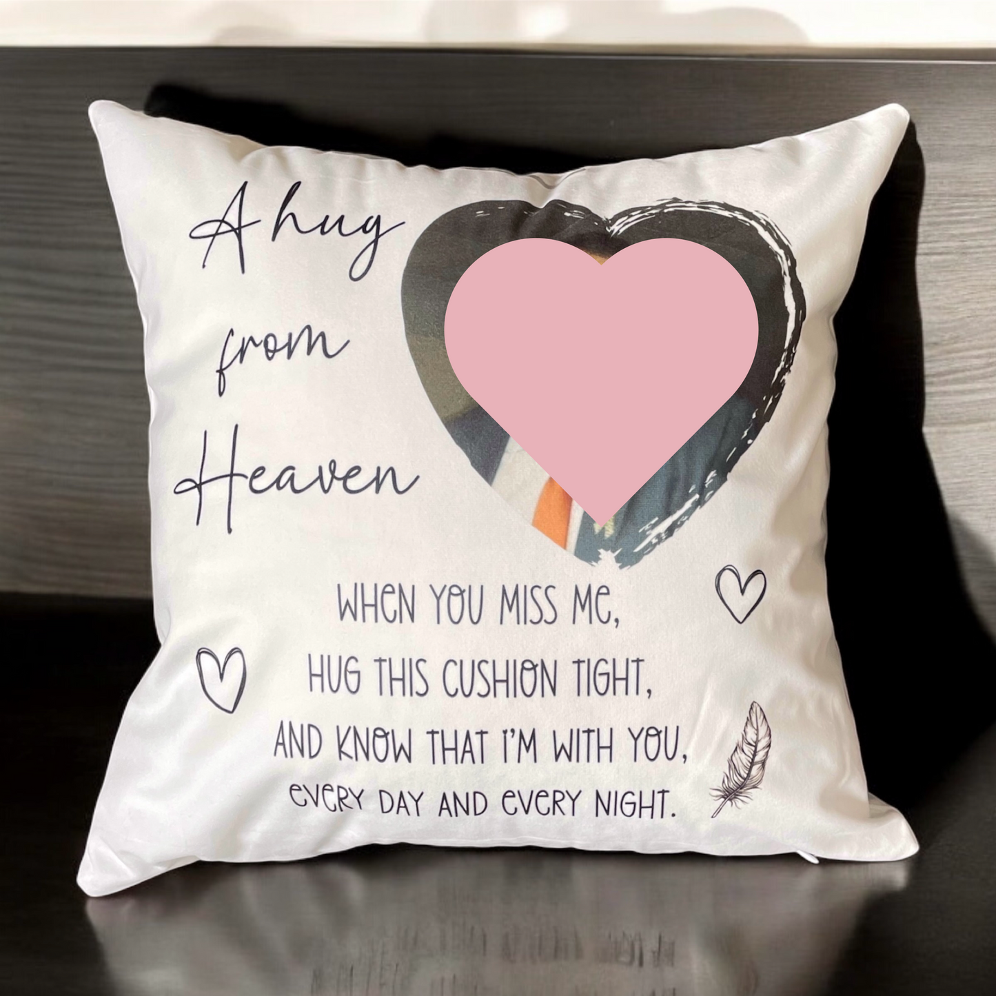 Memorial A Hug From Heaven Photo Cushion