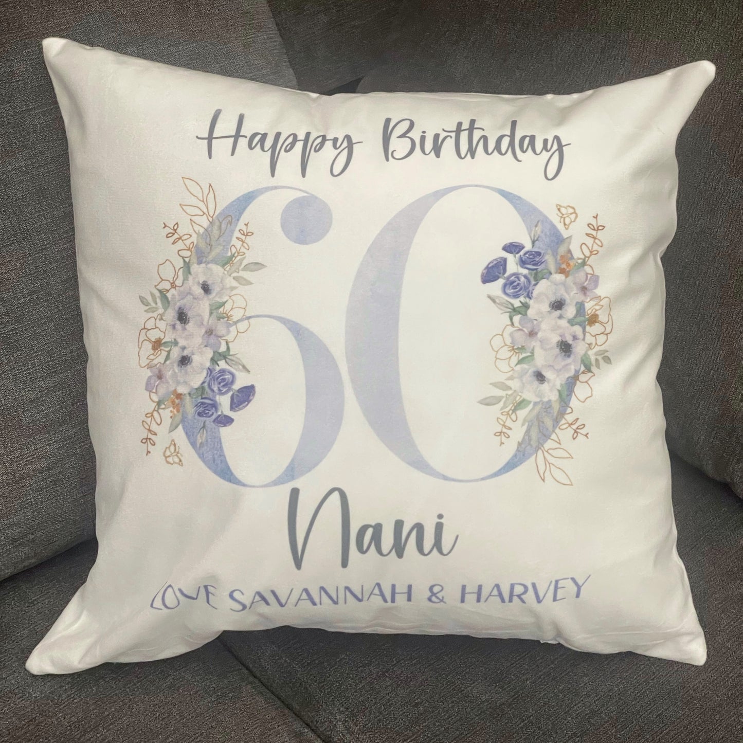 60th Birthday Cushion | Any Age Birthday Cushion