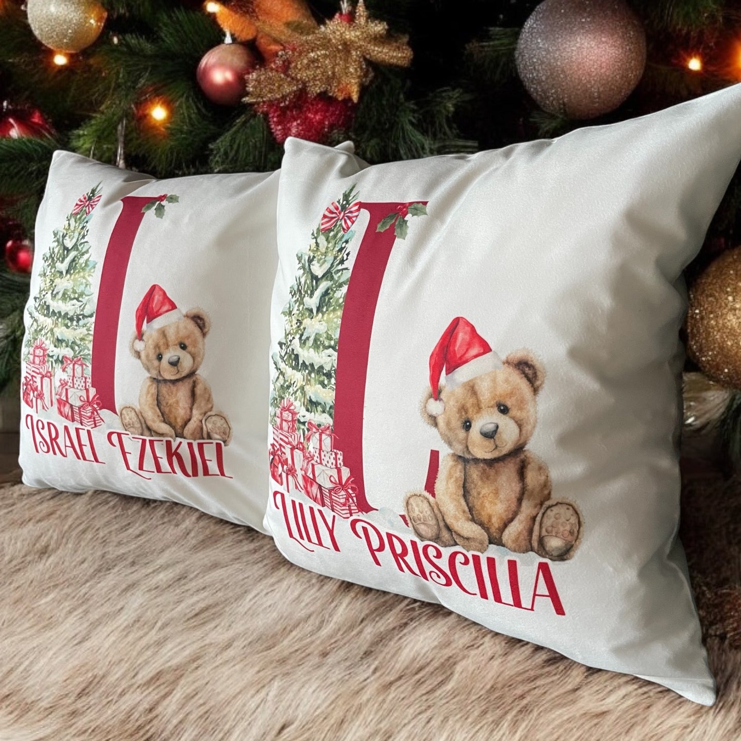 Christmas Bear Cushion