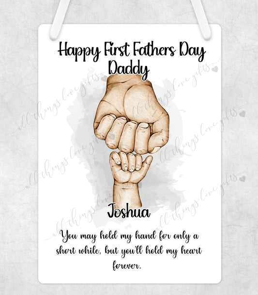 First Father’s Day Personalised Plaque