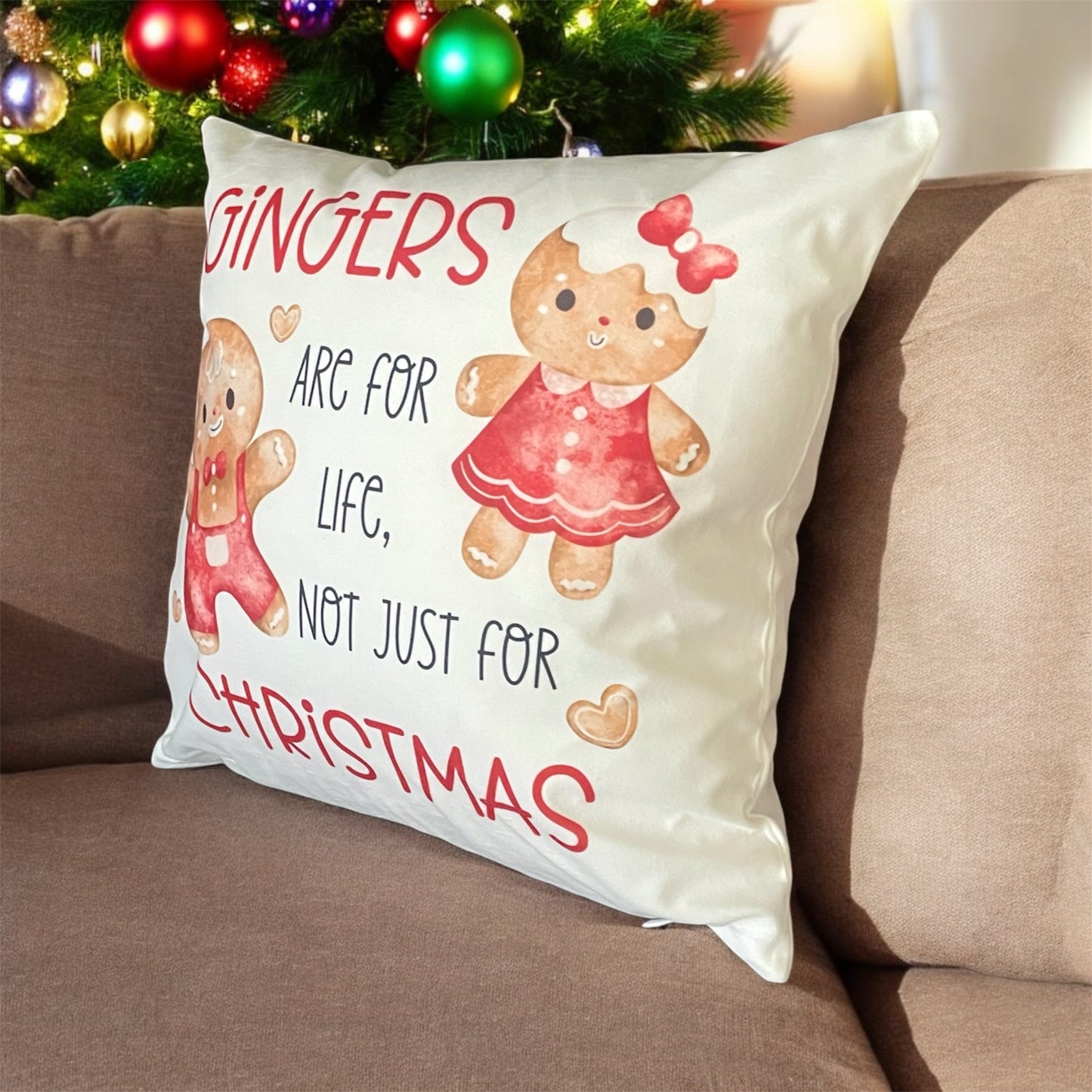 Gingerbread Christmas Cushions | Gingers Are For Life