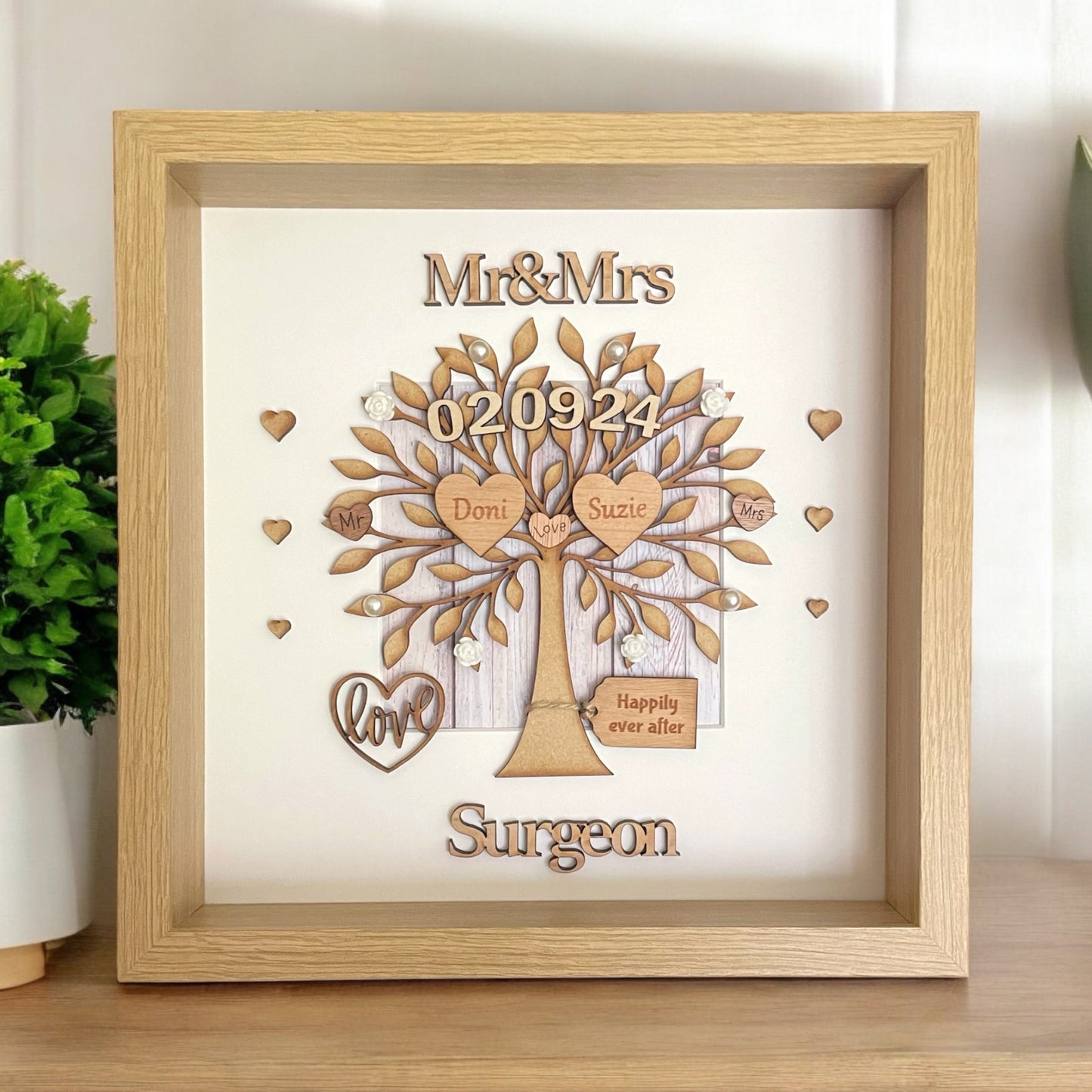 Wedding Gift Personalised Frame