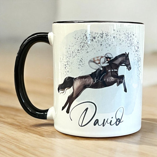 Horse Racing Personalised Mug