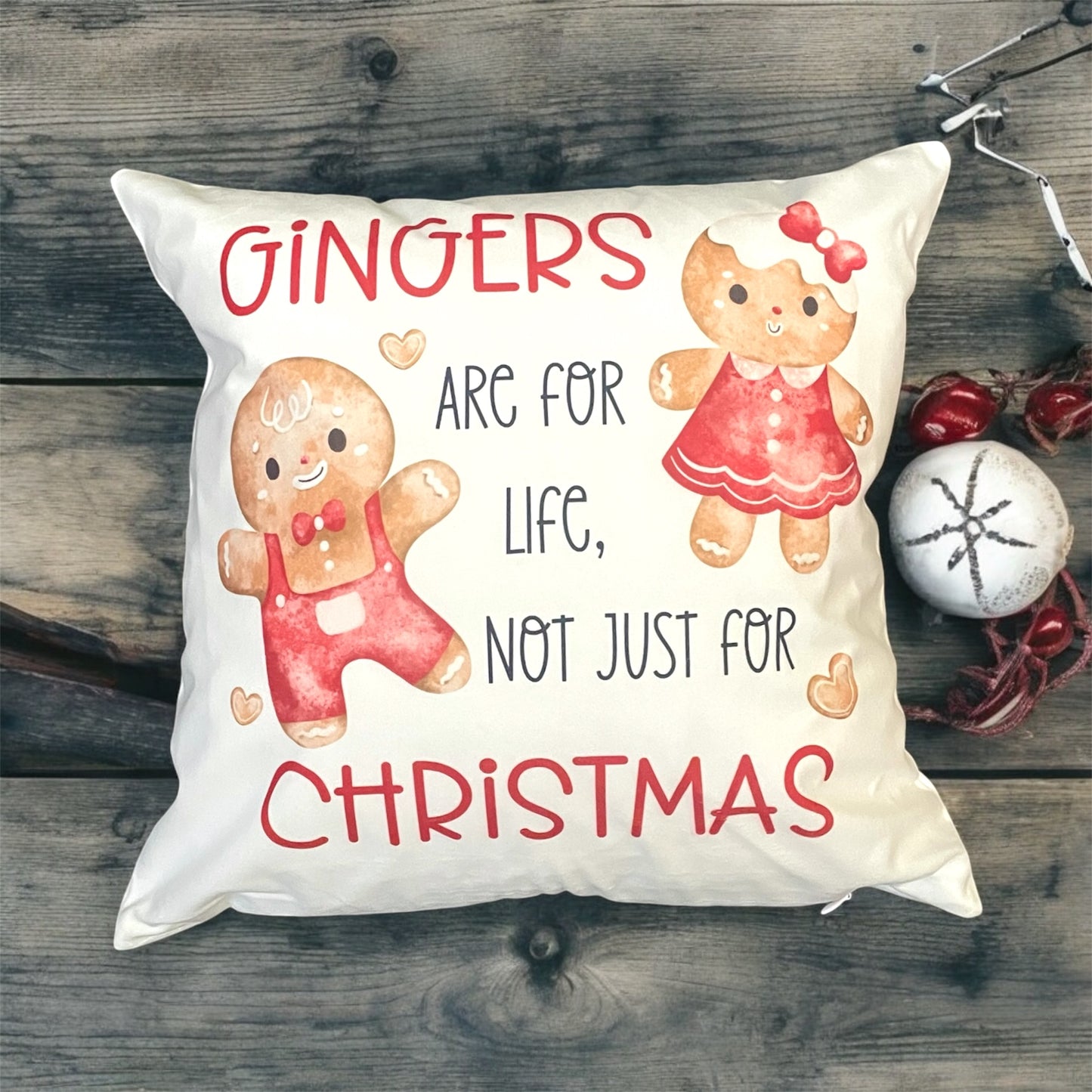 Gingerbread Christmas Cushions | Gingers Are For Life