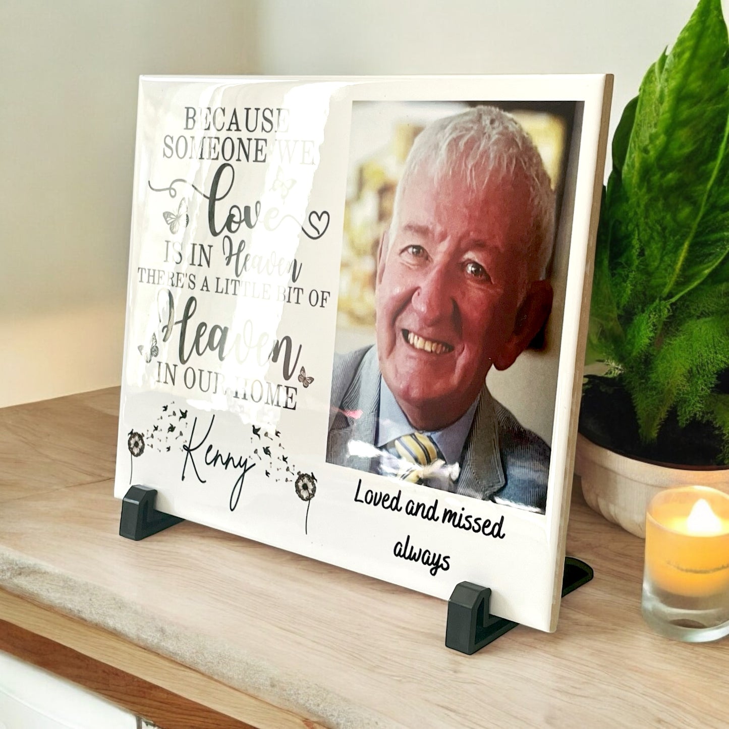 Memorial Photo Ceramic Tile