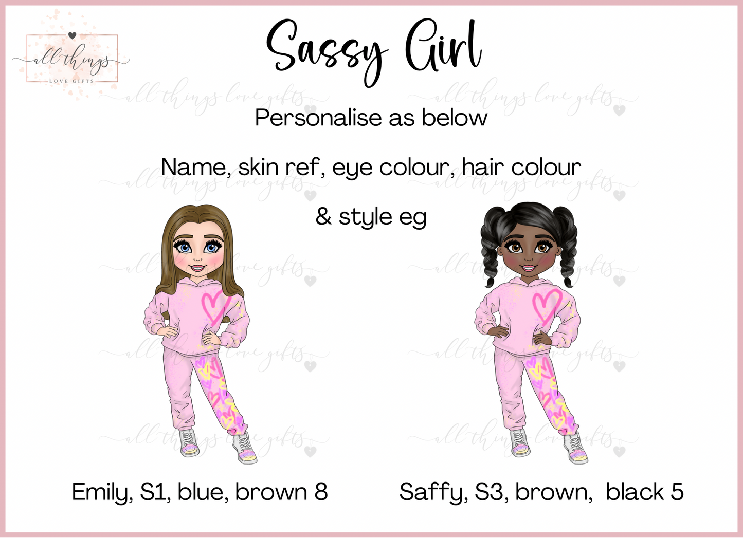 Girls Sassy Treat Tin | Build Your Own Character