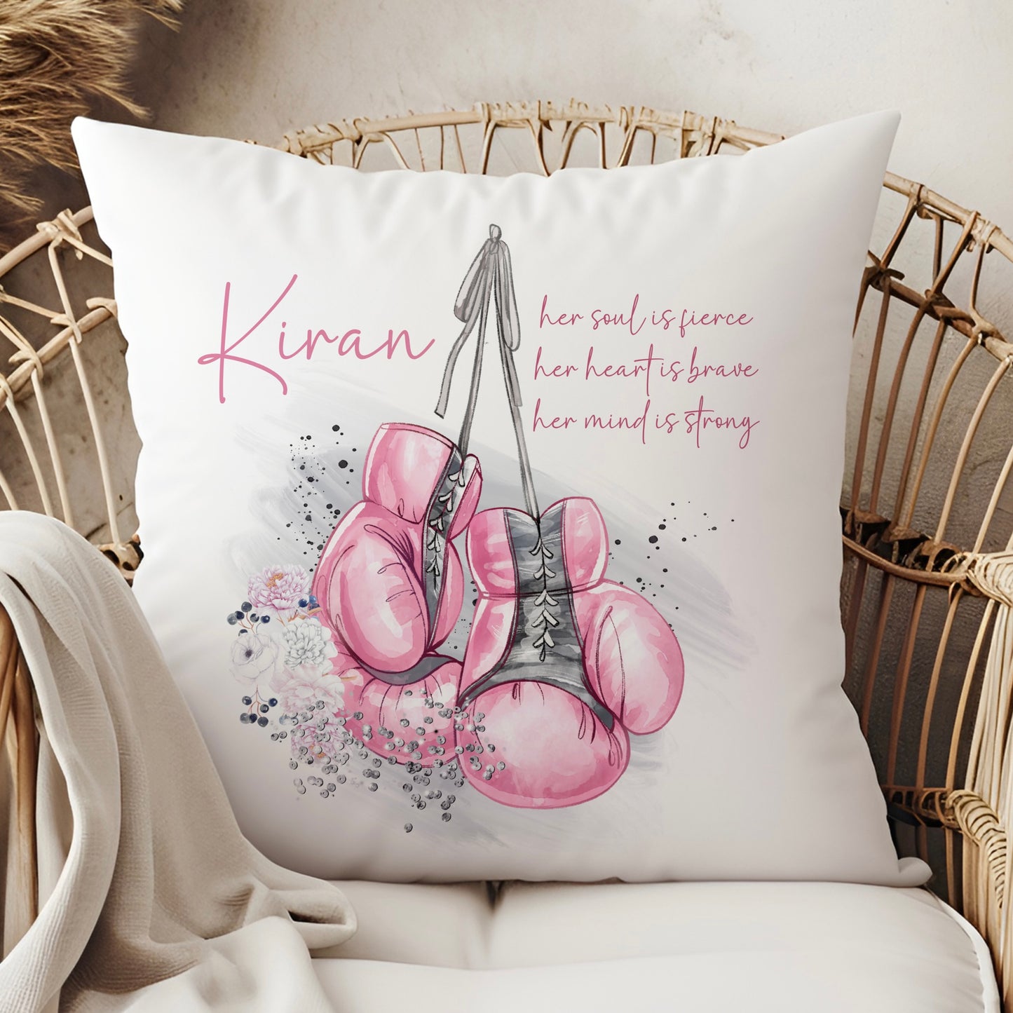 Boxing Girl Cushion