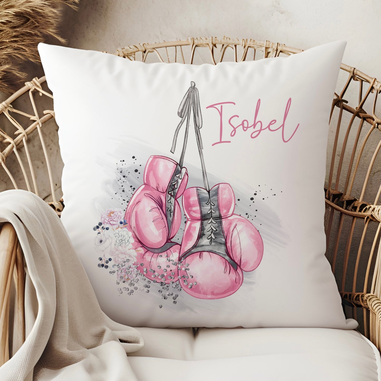 Boxing Girl Cushion