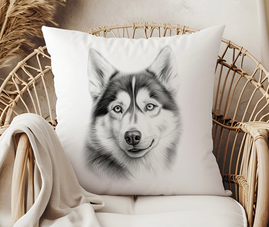 Husky Dog Cushion