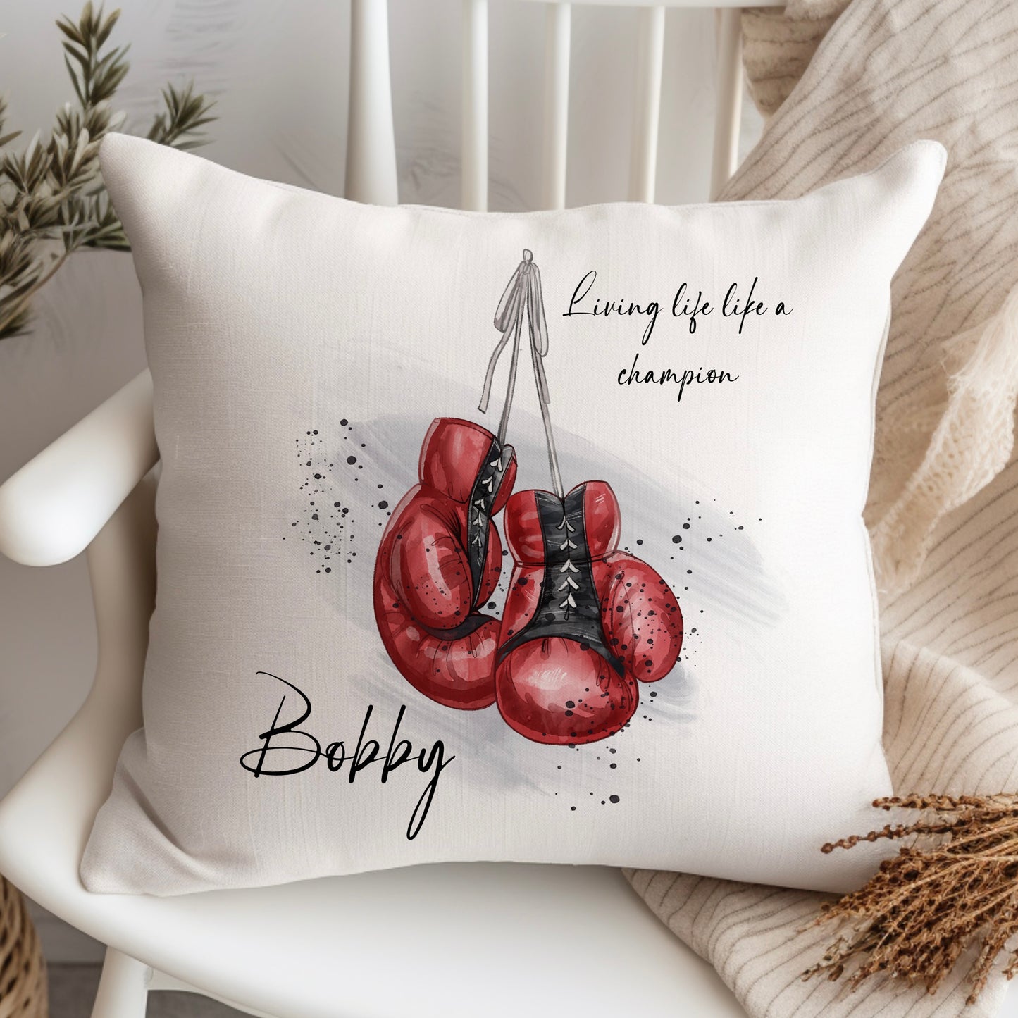 Boxing Gloves Cushion