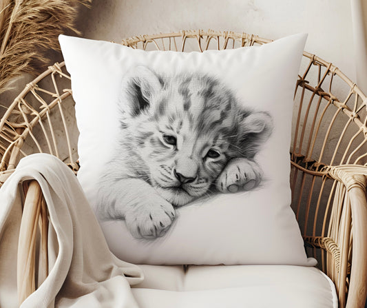 Lion Cub Sketchy Cushion