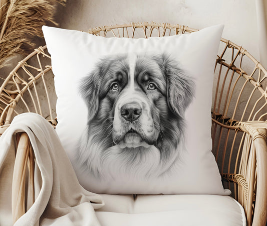 Saint Bernard Dog Cushion