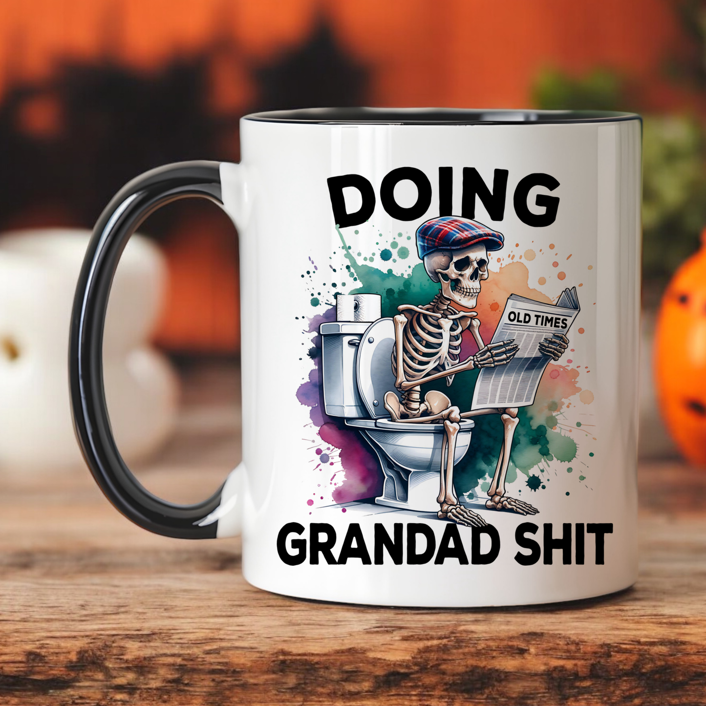 Grandad Skeleton Funny Mug