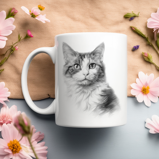 Cat Sketchy Mug