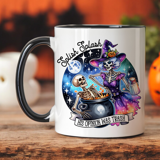 Skeleton Witch Mug