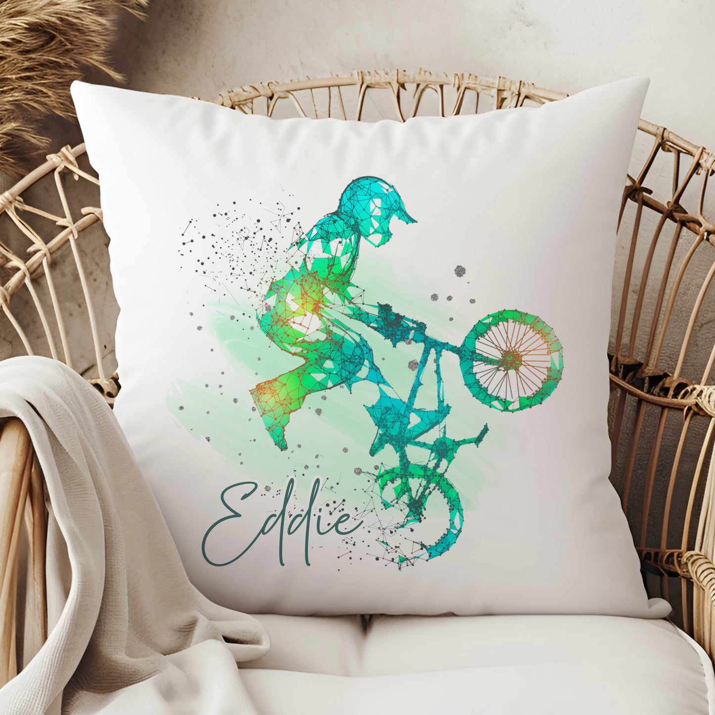 BMX Motocross Biker Cushion