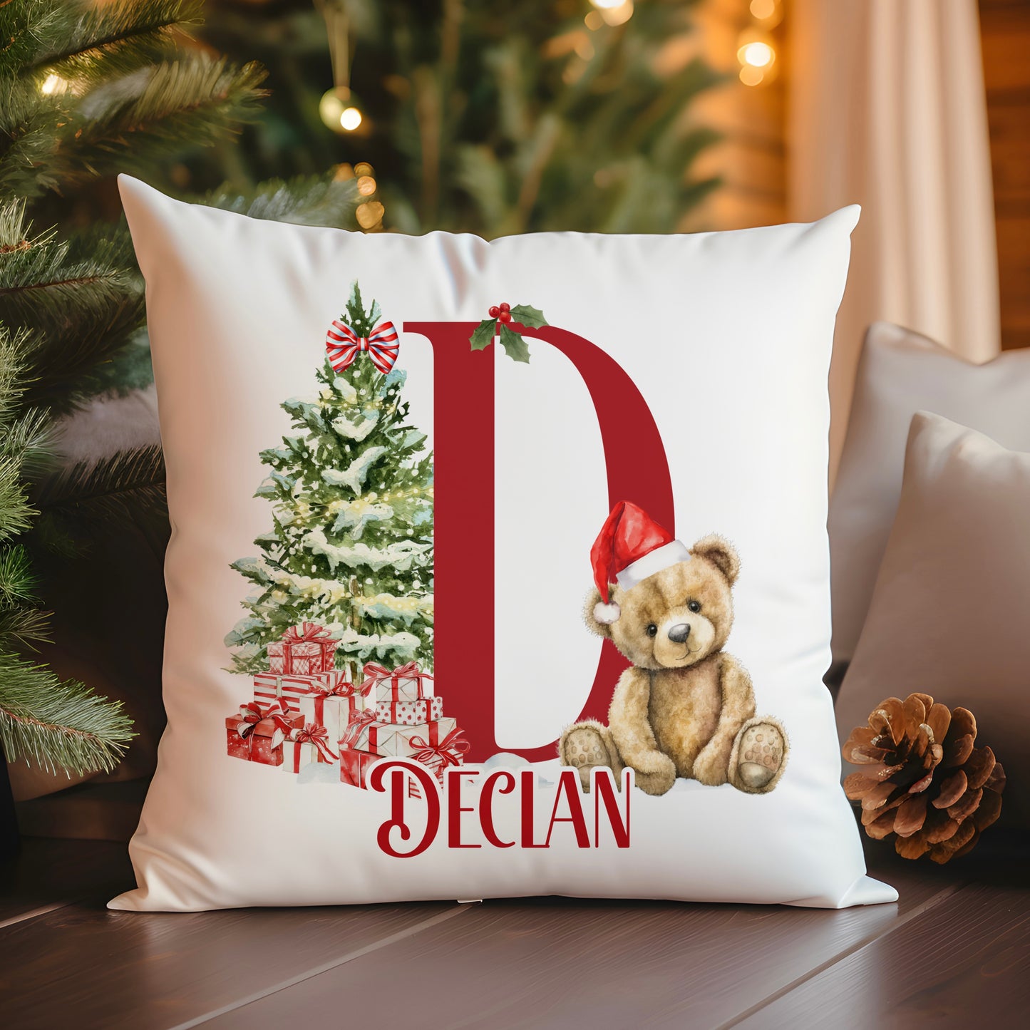 Christmas Bear Cushion