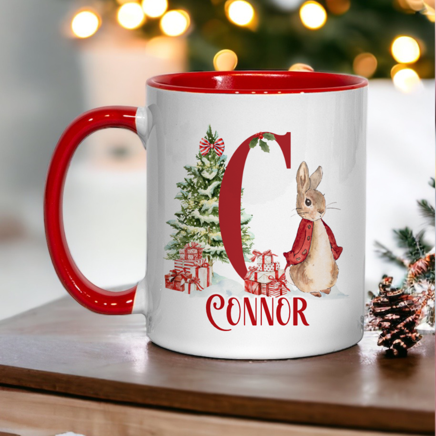 Christmas Rabbit Mug