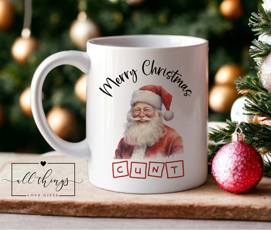 Christmas C*nt Swear Rude Mug