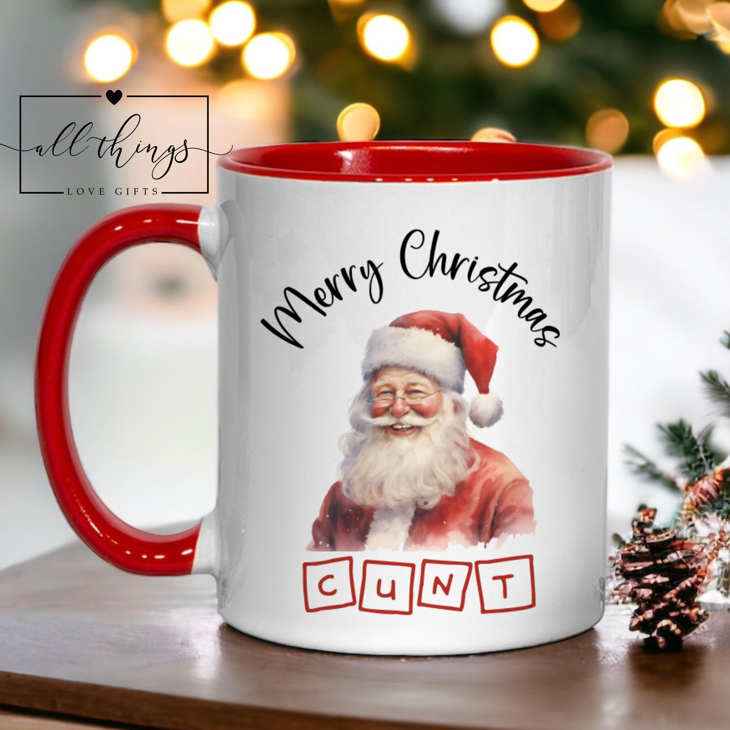 Christmas C*nt Swear Rude Mug