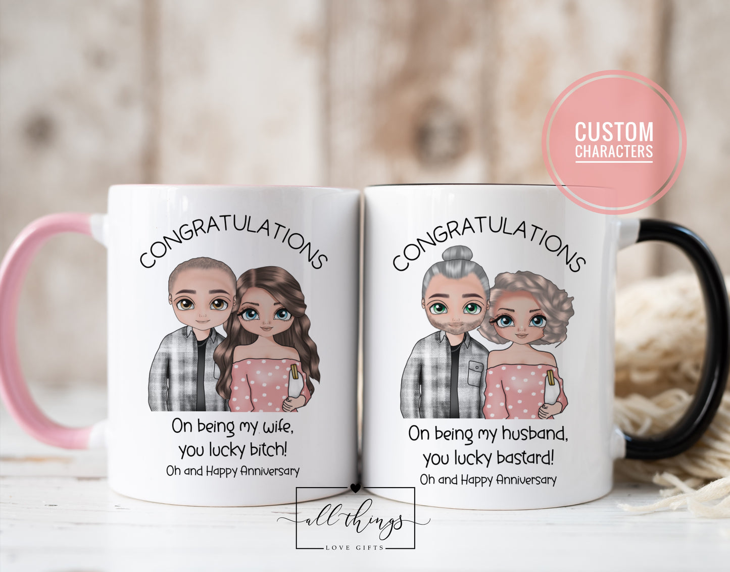 Anniversary Character Mugs