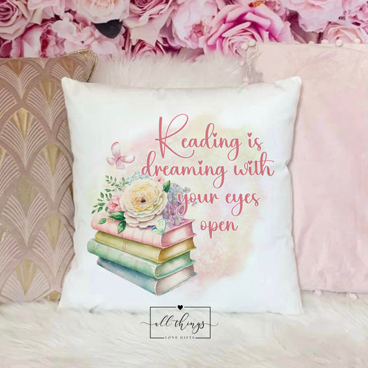 Reading Quote Book Cushion
