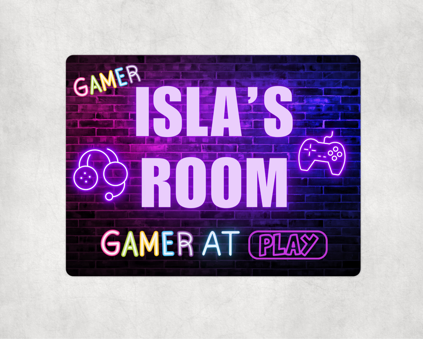 Gamer Room Sign | Five Colours