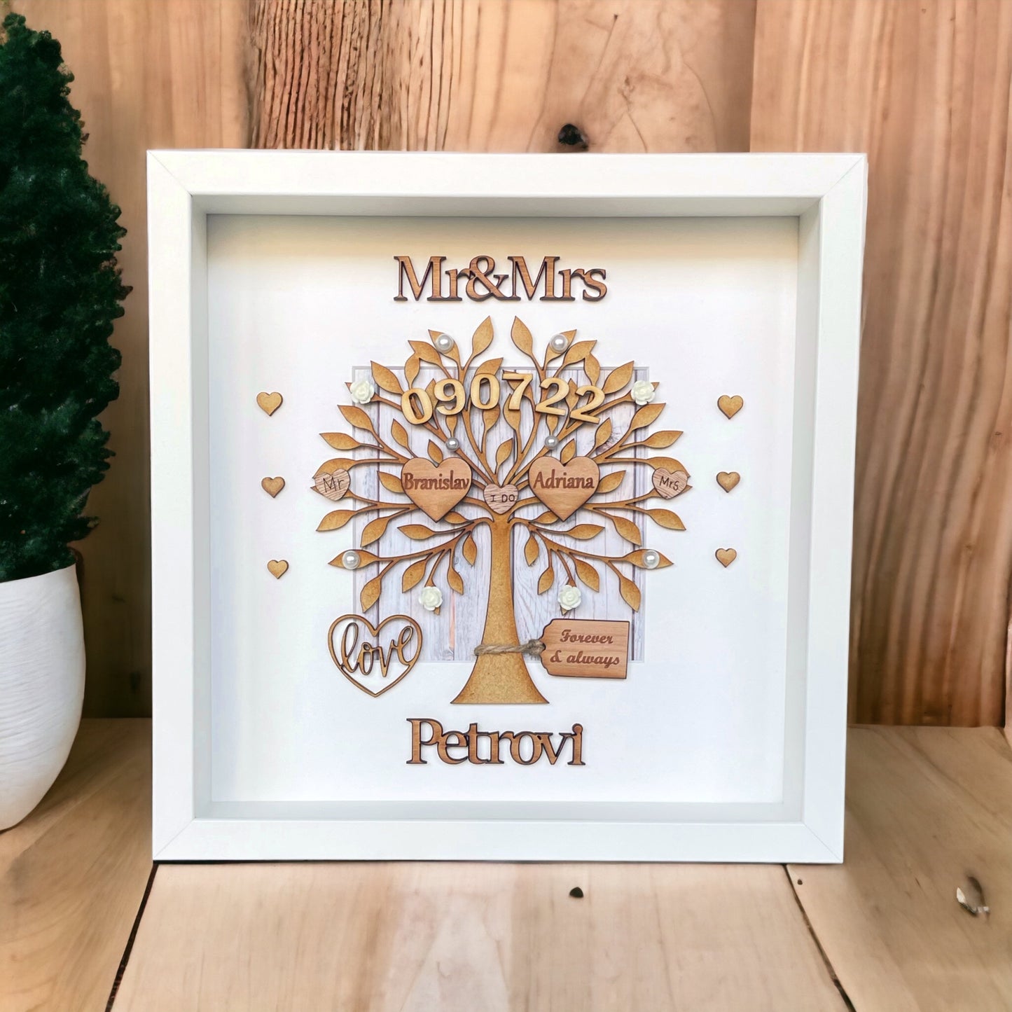 Wedding Gift Personalised Frame